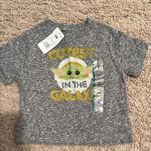 Star Wars Gray and Yellow Short Sleeve Tee